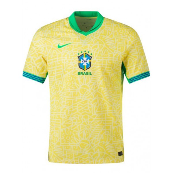 Brazil maglia da casa prima maglia da calcio uniforme da uomo sportiva da calcio 2024